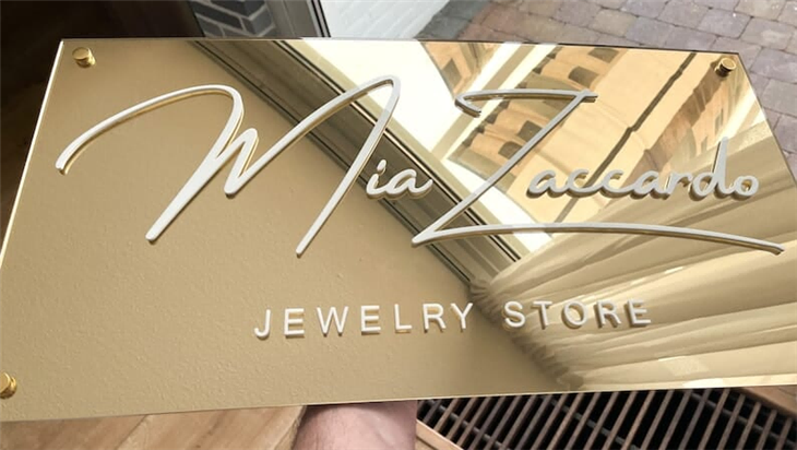Custom Cutting Shape Gold Silver Mirror Plexiglass Sheet