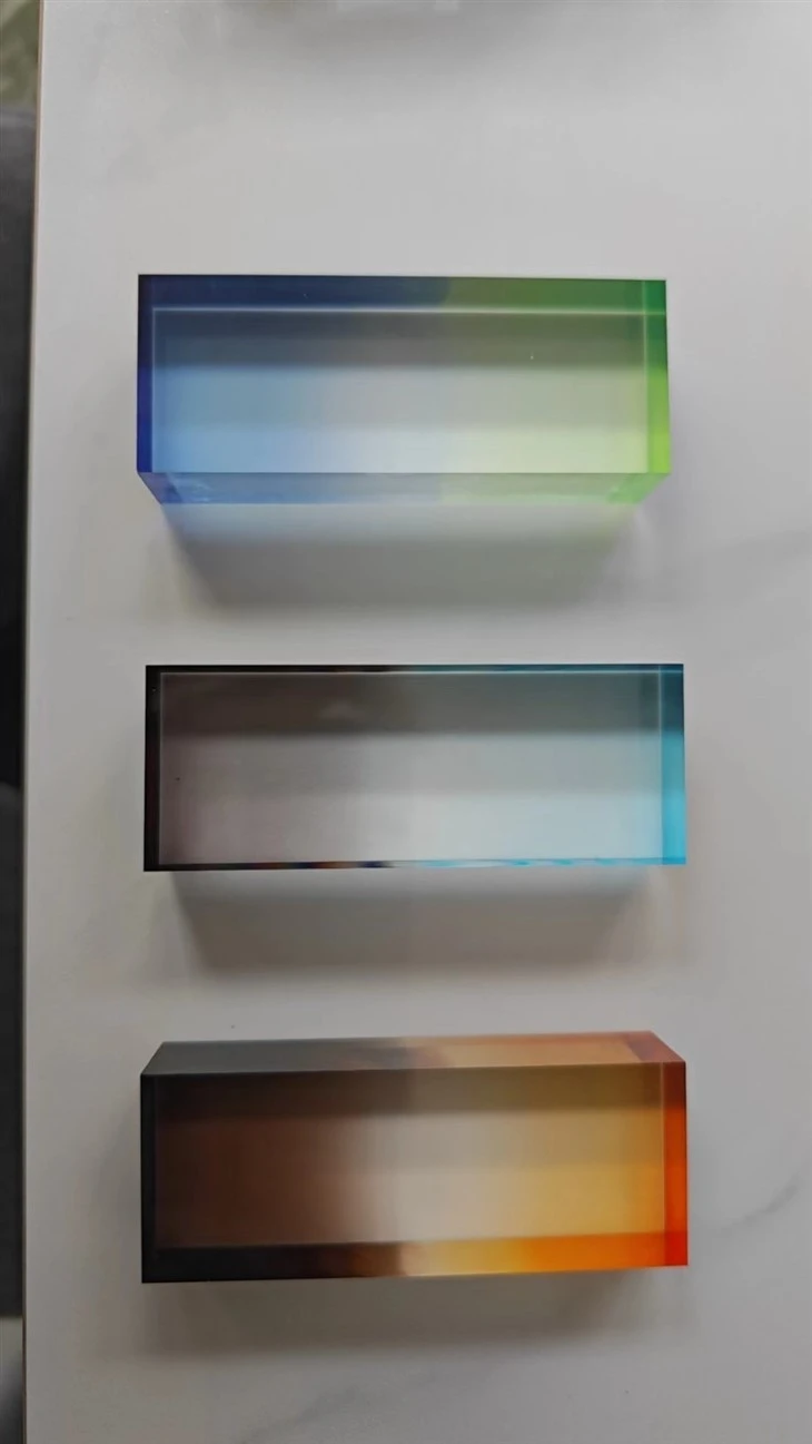 Custom Gradient Color Acrylic Sheet Block factory
