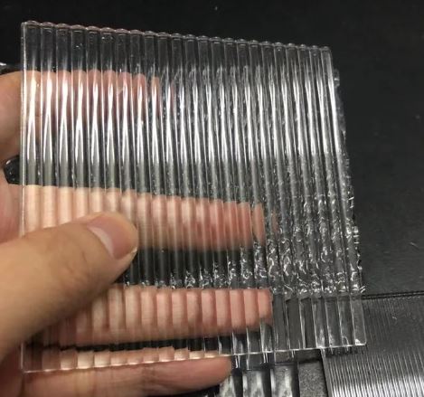 Ribbed Striped Wave Acrylic Plexiglass Plastics Sheet
