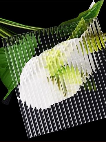 Ribbed Striped Wave Acrylic Plexiglass Plastics Sheet
