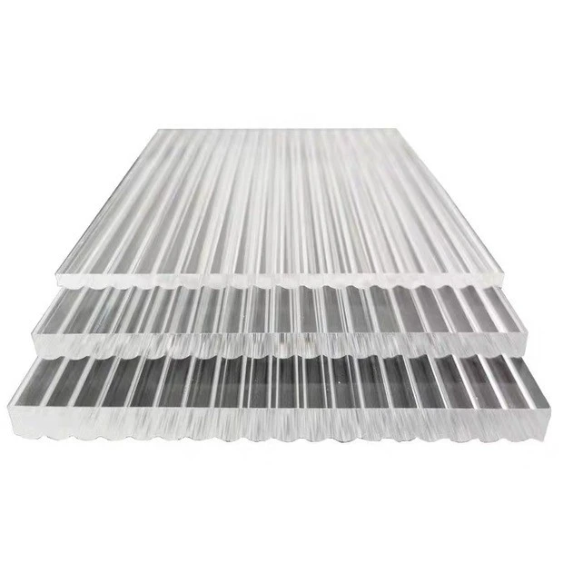 Ribbed Striped Wave Acrylic Plexiglass Plastics Sheet